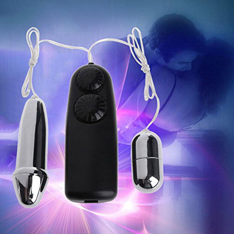 Trứng rung tình yêu 2 đầu inox 3 pin