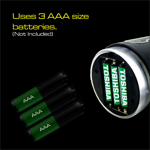 Sản phẩm sử dụng 2 pin size AAA