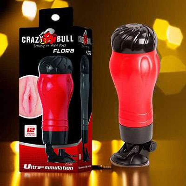 Âm đạo giả Crazy Bull có đế - 12 chế độ rung xoay 140 độ