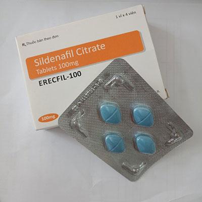 Thuốc Erecfil 100mg chữa dứt điểm rối loạn cương dương